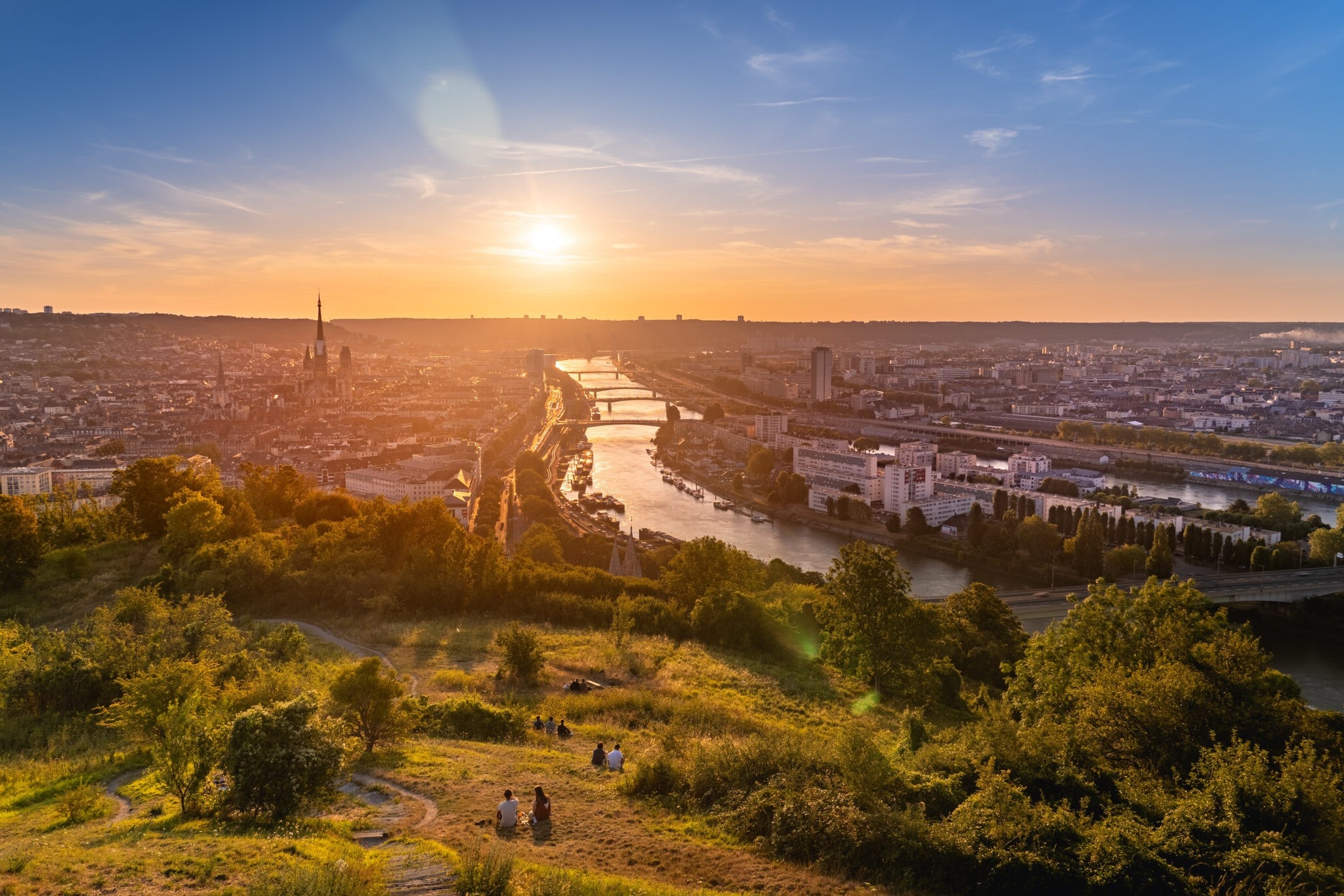 La ville de Rouen où se situe l'agence LR Intérim